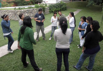 Un grupo de formación de animación sociocultural, en Salta (Argentina).